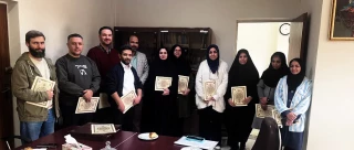 تقدیر از پرسنل معاونت پژوهش دانشکده با حضور معاون اداری مالی دانشکده شریعتی