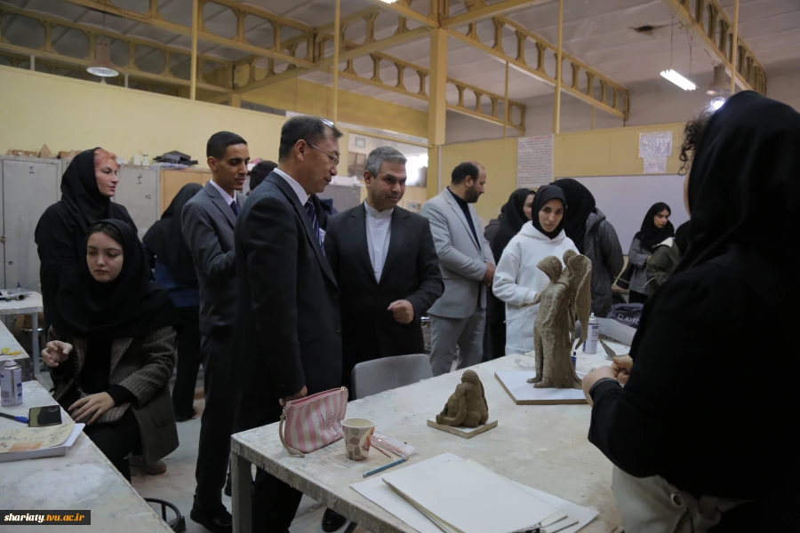 بازدید رئیس کارگروه توسعه مهارت، فناوری‌های کاربردی و نوآوری بریکس از دانشکده ملی‌مهارت دختران دکتر شریعتی 7