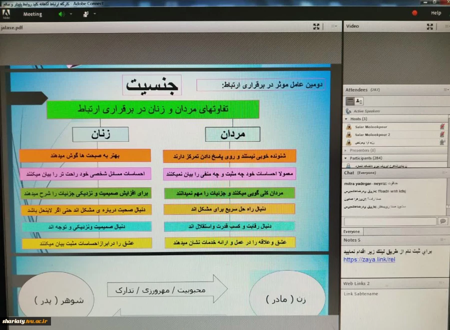 نخستین جلسه وبینار «ارتباط آگاهانه؛ کلید روابط پایدار و سالم»  5