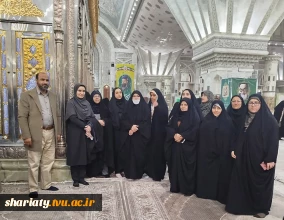 حضور مسئولین و کارکنان دانشکده دکتر شریعتی در آیین تجدید میثاق دانشگاهیان با آرمان‌های رهبر کبیر انقلاب و تجدید بیعت‌ با مقام‌ معظم‌ رهبری (مدظله‌العالی)