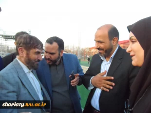 حضور دکتر آقا محمدی عضو مجمع تشخیص مصلحت نظام و مدیر گروه اقتصادی دفتر رهبر معظم انقلاب اسلامی در دانشکده شریعتی همزمان با اختتامیه مسابقات استعدادیابی فوتبال محلات کشور  2