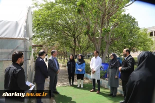 بازدید رئیس دانشگاه ملی مهارت از گلخانه دانشکده شریعتی و گفتگو با اساتید و دانشجویان 3
