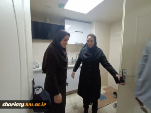 بازدید رییس و معاون اداری، مالی و مدیریت منابع دانشکده از خوابگاه‌های جدیدالاحداث و خیرساز  4