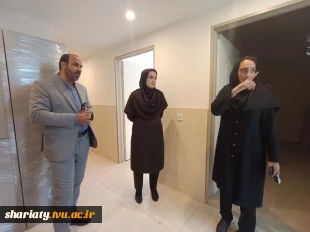 بازدید رییس و معاون اداری، مالی و مدیریت منابع دانشکده از خوابگاه‌های جدیدالاحداث و خیرساز  5