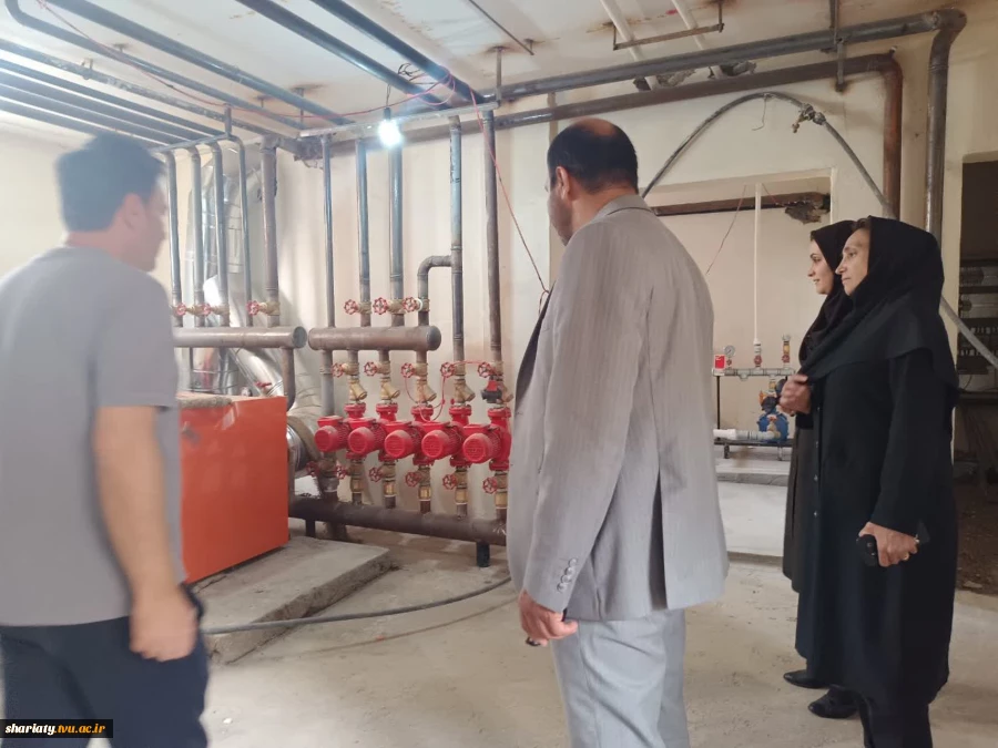 بازدید رییس و معاون اداری، مالی و مدیریت منابع دانشکده از خوابگاه‌های جدیدالاحداث و خیرساز  7