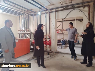 بازدید رییس و معاون اداری، مالی و مدیریت منابع دانشکده از خوابگاه‌های جدیدالاحداث و خیرساز  8