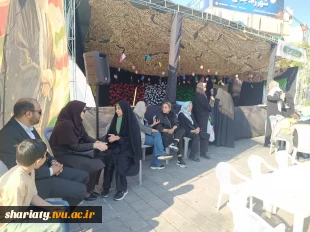 بازدید رییس و معاون اداری، مالی و مدیریت منابع دانشکده دکتر شریعتی از موکب بسیج دانشجویی و کارگاه شیشه بری اردوی جهادی دانشگاه ملی‌مهارت 6