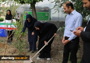 کاشت نهال یادبود شهدای دانشگاهی جنگ رمضان در دانشکده شریعتی به مناسبت هفته سرآمدی آموزشی و گرامیداشت مقام استاد 3