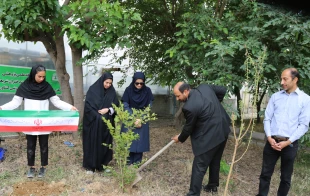 کاشت نهال یادبود شهدای دانشگاهی جنگ رمضان در دانشکده شریعتی به مناسبت هفته سرآمدی آموزشی و گرامیداشت مقام استاد 4