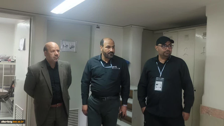 بازدید مسئولان دانشگاه از محل پذیرایی و اسکان میهمانان آیین وداع با رهبر شهید امت 14