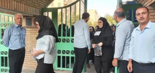 بازدید رئیس و معاون اداری، مالی و مدیریت منابع دانشکده شریعتی از روند برگزاری آزمون سراسری ۱۴۰۵ 5
