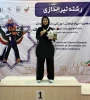 مدال طلای تیراندازی بر گردن دانشجوی قهرمان  دانشکده شریعتی 2