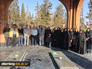 برگزاری مراسم پرفیض زیارت عاشورا در جوار گلزار شهدای خوشنام دانشکده 2